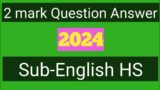 2024 Flamingo 2mark Question Answer// HS Eng 2mark Question// AHSEC Final exam Eng short question