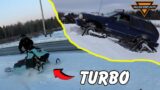 2024 TURBO FREERIDE DITCH BANGING || SNOW TRACKS ON MY TRUCK