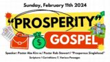 2024.02.11 – Sunday Service – "Prosperous Singlehood" – Speaker: Pastor Abe Kim & Rob Stewart