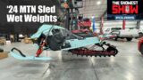'24 Mtn sled weights revealed, wet weight comparisons of our test fleet of 2024 mountain sleds