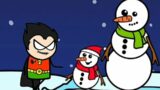 Batman to the rescue #batman #snowman #shorts #short