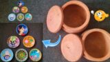 Best Reuse Idea of Biryani Pot Lids | Ceramic Plate Painting | Terracotta Pots Decoration