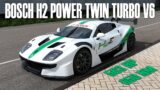 Bosch Builds a Twin Turbo V6 Hydrogen Powered Racecar