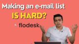Building an e-mail list for the first time with FloDesk