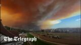 Chileans drive through wildfires to escape apocalyptic scenes
