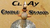 Clay candle stand // pottery free hand work//funny clay pot make//terracotta model