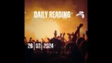 Daily readings 26 February 2024