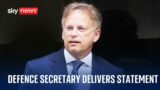 Defence secretary Grant Shapps updates MPs on Red Sea crisis