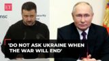 Do not ask Ukraine when the war will end. Ask yourself, why Putin is still…: Zelenskyy at Munich