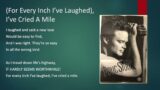Doug Stone – (For Every Inch I've Laughed) I've Cried A Mile