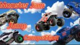 EPIC MONSTER JAM ThunderRoarus ramp competition with BK Kids!!!