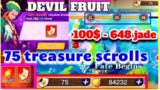 Eternal Pirates Bounty Raid | Spend 100$ to buy 75 treasure scrolls get DEVIL FRUITs | Fate Begins
