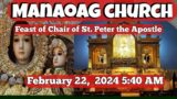 Filipino Live Mass Today Our Lady Of Manaoag – 5:40 AM February 22, 2024