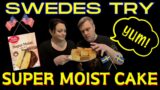 First time! Two swedes try Super Moist Cake (Betty Crocker)