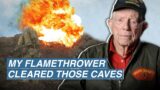 Flamethrower COMBAT on IWO JIMA with a WWII MARINE | Don Graves