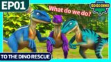 [GoGo Dino To the Rescue] EP01 Velociraptor in Trouble | Dinosaurs for Kids | Cartoon | Robot | Trex