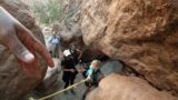 Goldstrike Canyon Hot Springs | Climbing using Ropes | Pickupsports | Hiking Adventures