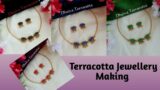 How To Make Terracotta Pipe Choker Set #terracotta #terracottajewellery #handmade #chokerset #clay