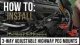 How to Install Goldstrike 3-Way Adjustable Highway Peg Mounts
