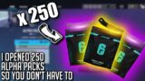 I Opened 250 Alpha Packs so you don't have to | Rainbow Six Siege
