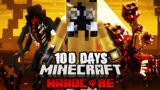 I Survived 100 Days In a ZOMBIE INFESTED PARASITE APOCALYPSE In Hardcore Minecraft[THE DOCUMENTARY]