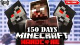 I Survived 150 Days in a Winter Zombie Apocalypse in Minecraft Hardcore…(Hindi Gameplay)