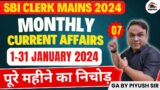 JANUARY MONTHLY CURRENT AFFAIRS 2024 | JANUARY MONTH CURRENT AFFAIRS | GA By Piyush Sir #7
