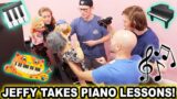JEFFY TAKES PIANO LESSONS!