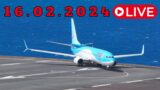 LIVE From Madeira Island Airport 16.02.2024