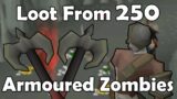 Loot From 250 Armoured Zombies – NEW Defender of Varrock Quest Monster