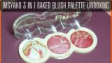 MSYAHO 3 in 1 Baked Blush Palette Unboxing Review | MSYAHO Terracotta Highlighter Palette