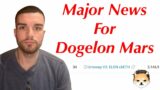 Major News For Dogelon Mars