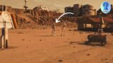 Mars Perseverance Rover Capture Exploring Martian Frontier Astronauts Near Scientific Mars Surface