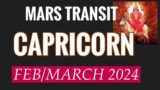 Mars transit CAPRICORN. Success & Achievement OR Done and dusted!? Feb 6th / March 15th 2024