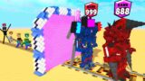 Monster School : TvMAn vs Skibidi Toilet Choose Right Door- Minecraft Animation