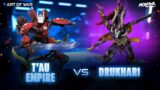 NEW Drukhari Skysplinter Assault vs T'au Empire Battle Report Warhammer 40k 10th Edition