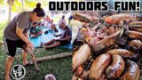 OUTDOORS COOKING, EATING, AND CULTURAL ACTIVITIES ON NIUE ISLAND!
