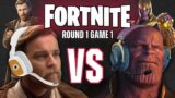 Obi Wan Kenobi vs Thanos in Fortnite | Round 1 – Game 1