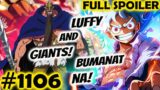 One Piece 1106 Full Spoiler: Giants To The Rescue!! | Giants Sa Egghead
