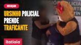 POLICIAL SE FANTASIA DE URSINHO E PRENDE TRAFICANTE NO PERU