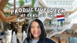 PRODUCTIVE WEEK AT ERASMUS UNI ROTTERDAM | study abroad diaries in the netherlands