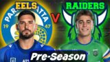 Parramatta Eels vs Canberra Raiders | NRL Pre-Season | Live Stream Commentary