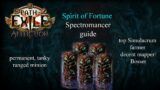 PoE 3.23 (Affliction) – 100m DPS  Spirit of Fortune Spectre Necromancer guide