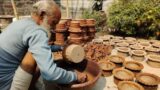 Preperation before firing terracotta products & looks