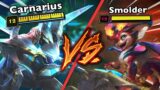 Rank 1 Nasus First Game vs Smolder Mid.. | Carnarius | League of Legends