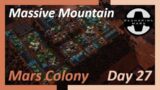 Reshaping Mars Gameplay – Massive Mountain Base – Scifi Colony-Builder Day 27 [no commentary]