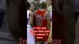 Rodman to the rescue when pippen really in pain! #shorts #basketball