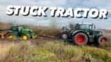 STUCK JOHN DEERE FENDT & MASSEY TO THE RESCUE #AnswerAsAPercent 1432