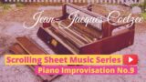 Scrolling Piano Sheet Music – Piano Improvisation – J.J. Coetzee – Fantasia 9
