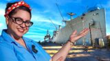 She Lives Rent-Free on an Old World War II Cargo Ship